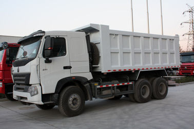 ساينو تراك HOWO A7 البناء تفريغ شاحنة 30-40 طن RHD 10 عجلات في الأبيض