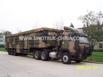 12 Wheels Lightweight Camouflage Box Trailer Truck، صندوق العسكرية مقطورة