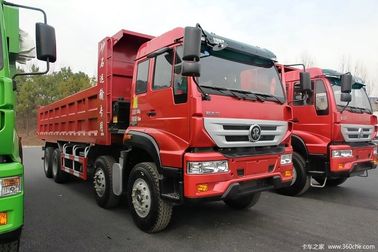 SINOTRUK SWZ 8x4 الرمال قلابة شاحنة الخاصة باللون الأحمر HF12 المحاور الأمامية ل 55 طن