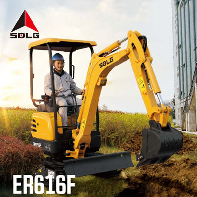 SDLG ER616F آلات البناء الثقيلة 1 طن حفارة صغيرة