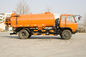 266 Hp شاحنة شفط مياه المجاري 6 عجلات التخلص من النفايات شاحنة برتقال تانك الجسم 3-30m³
