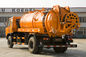 266 Hp شاحنة شفط مياه المجاري 6 عجلات التخلص من النفايات شاحنة برتقال تانك الجسم 3-30m³