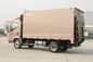 4 × 2 Euroii HOWO 7000kg مبردة مربع شاحنة مع محرك Yunnei و 6 مثلث الاطارات