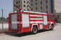 400HP محرك الإنقاذ شاحنة إطفاء مع 8 طن خزان المياه وخراطيم المياه