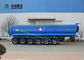 عالية القوة الصلب CIMC نصف شاحنة ومقطورة 6 محاور 120 طن باللون الأزرق