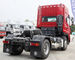 ساينو تراك STEYR 4X2 جرار مقطورة شاحنة قلابة في اللون الأحمر لمدة 8-20 طن
