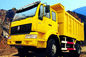 اللون الأصفر ساينو تراك SWZ تفريغ شاحنة 6 × 4 7-15m3 حجم وقدرة تحميل 20 طن