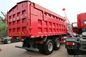 SINOTRUK SWZ 8x4 الرمال قلابة شاحنة الخاصة باللون الأحمر HF12 المحاور الأمامية ل 55 طن