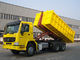 شاحنة جمع القمامة القابلة للإزالة HOWO 6X4 لون أصفر 290/336 / 371hp