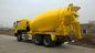 6 × 4 12 متر مكعب ساينو تراك هوو شاحنة خلط الخرسانة المتنقلة ساينو تراك هوو اللون الأصفر