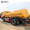 HOWO 4X2 6 عجلات شاحنة صهريج مياه الصرف Euro2 Euro4 12000 لتر 8cbm 12cbm
