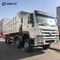 HOWO 8x4 Euro2 371hp شاحنات قلابة ثقيلة مع جسم شحن 7.2m