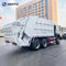 ساينو تراك هووا 6 × 4 شاحنة ضاغطة القمامة المتنقلة صندوق قمامة جمع القمامة 16m3 18m3
