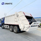 15m3 ساينو تراك هوو 6 × 4 10 عجلات شاحنة ضغط القمامة دلو معلق