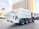 6 × 4 10 عجلات 16CBM النفايات الضاغطة شاحنة معلقة دلو