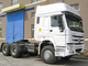 Euro2 HW79 المقصورة Prime Mover Truck RHD 6x4 10 Wheels Diesel Engine 371hp 420hp